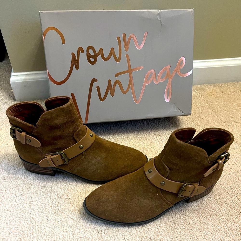 ⭐️CROWN VINTAGE⭐️ Roberta Boots | Chestnut | Size 7